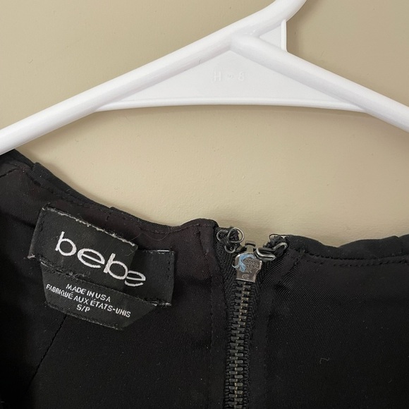 bebe Black Mini Dress size small NWOT - Picture 2 of 3